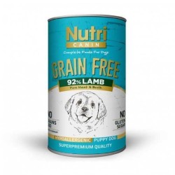 Nutri Canin - Nutri Canine Tahılsız Kuzulu Yavru Köpek Konservesi 400 Gr.