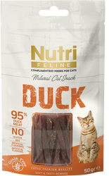 Nutri Feline - Nutri Feline Tahılsız Ördekli Kedi Ödül Maması 50 G