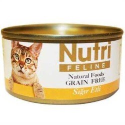 Nutri Feline - Nutri Feline Tahılsız Sığır Etli Kedi Konservesi 80 Gr. (1)