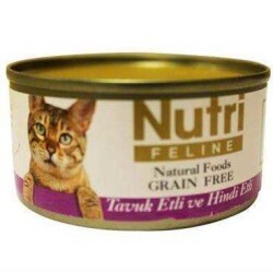 Nutri Feline - Nutri Feline Tahılsız Tavuk Etli Hindili Kedi Konservesi 80 Gr. (1)