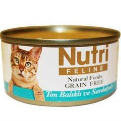 Nutri Feline - Nutri Feline Tahılsız Ton Balık Sardalyalı Kedi Konservesi 80 Gr.