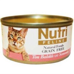 Nutri Feline - Nutri Feline Tahılsız Ton Balıklı Somonlu Kedi Konservesi 80 Gr. (1)