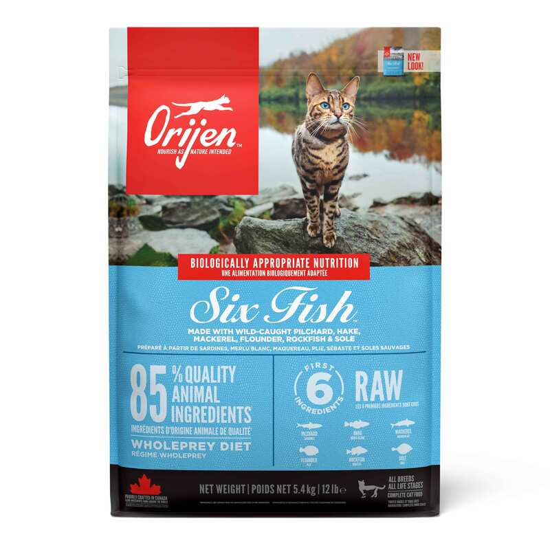 Orijen - Orijen 6 Balıklı Tahılsız Kedi Maması 5,4 Kg.