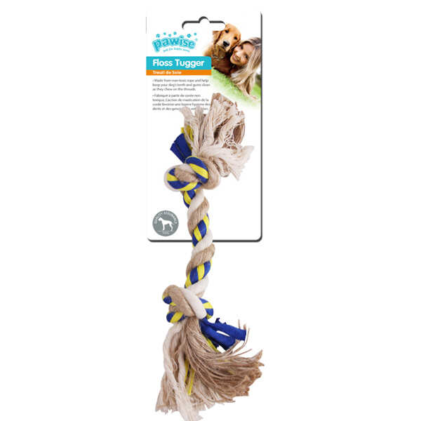 Pawise - Pawise Floss Tugger 2 Düğümlü Diş İpi Köpek Oyuncağı 34 cm