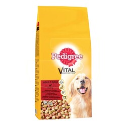 Pedigree - Pedigree Biftekli Ve Kümes Hayvanlı Yetişkin Köpek Maması 15 Kg.