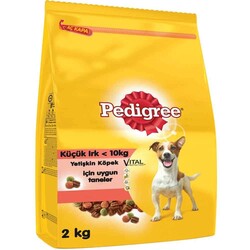 Pedigree - Pedigree Sığır Etli Ve Sebzeli Küçük Irk Köpek Maması 2 Kg.