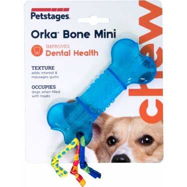Petstages - Petstages Mini Orka Bone Kauçuk Küçük Irk Köpek Oyuncağı 10 Cm.