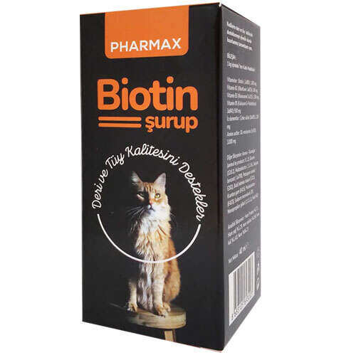 pharmax - Pharmax Biotin Deri ve Tüy Sağlığı Kedi Şurubu 40 Ml.