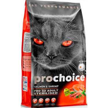 Pro Choice - PROCHOİCE 33 STERİLİSED SOMONLU KEDİ MAMASI 2 KG.