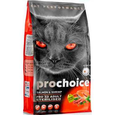 Pro Choice - PROCHOİCE PRO33 KISIR SOMONLU KEDİ MAMASI 15 KG.