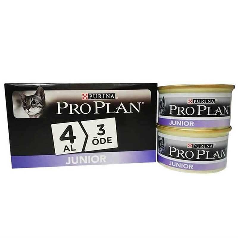 Pro Plan - Pro Plan Junior Konserve Yavru Kedi Yaş Mama 4 Al 3 Öde 85 Gr.