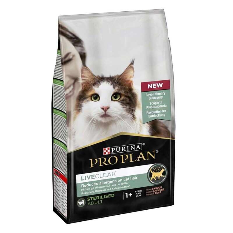 Pro Plan - Pro Plan LiveClear Somonlu Alerjen Azaltan Kısırlaştırılmış Kedi Maması 1,4 Kg.