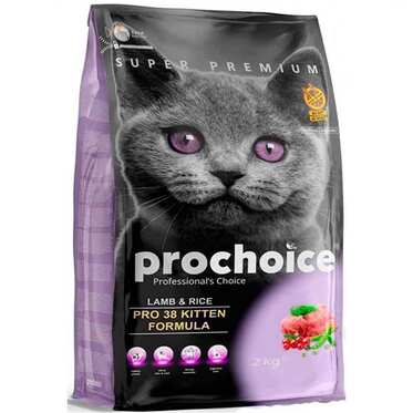 Pro Choice - PROCHOİCE PRO 38 KUZULU PİRİNÇLİ YAVRU KEDİ MAMASI 15 KG.