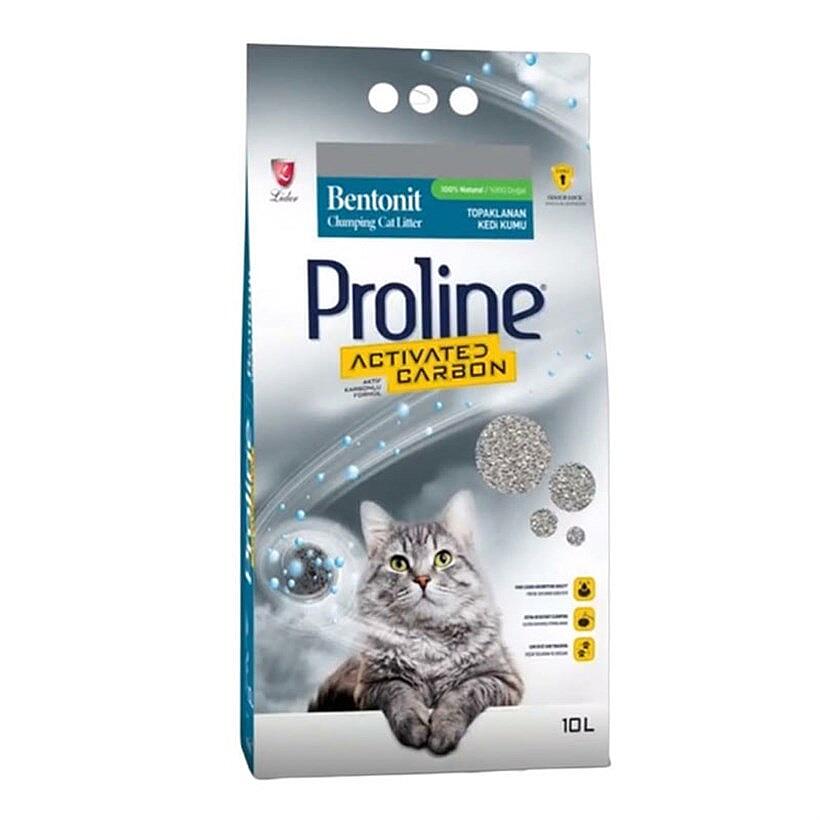 ProLine Aktif Karbonlu Bentonit Kedi Kumu 10 Lt - 1