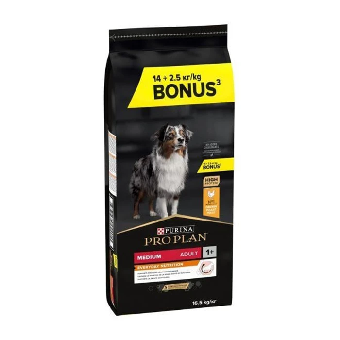 Pro Plan - Proplan Medium Adult Tavuklu Yetişkin Köpek Maması 14+2,5 Kg