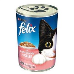 Purina - Purina Felix Somon Alabalıklı Kedi Konservesi 400 Gr.