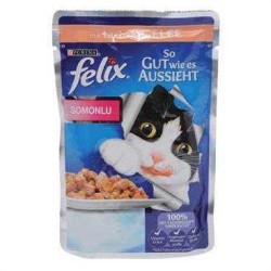 Felix - Purina Felix Somonlu Kedi Yaş Maması 85Gr. (1)