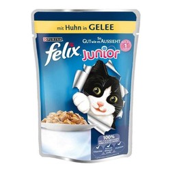 Purina Felix Tavuklu Yavru Kedi Yaş Maması 85Gr. - Thumbnail