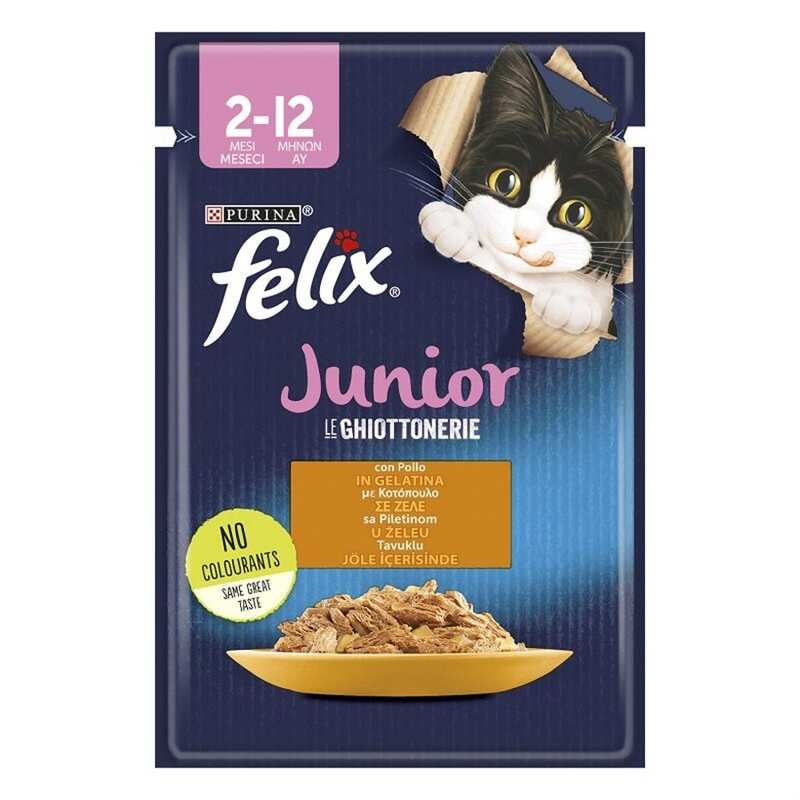 Purina Felix Tavuklu Yavru Kedi Yaş Maması 85Gr. - Thumbnail