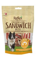 Reflex - Reflex Bite Tavuk Ve Morina Balıklı Sandviç Sticks Köpek Ödülü 80 Gr