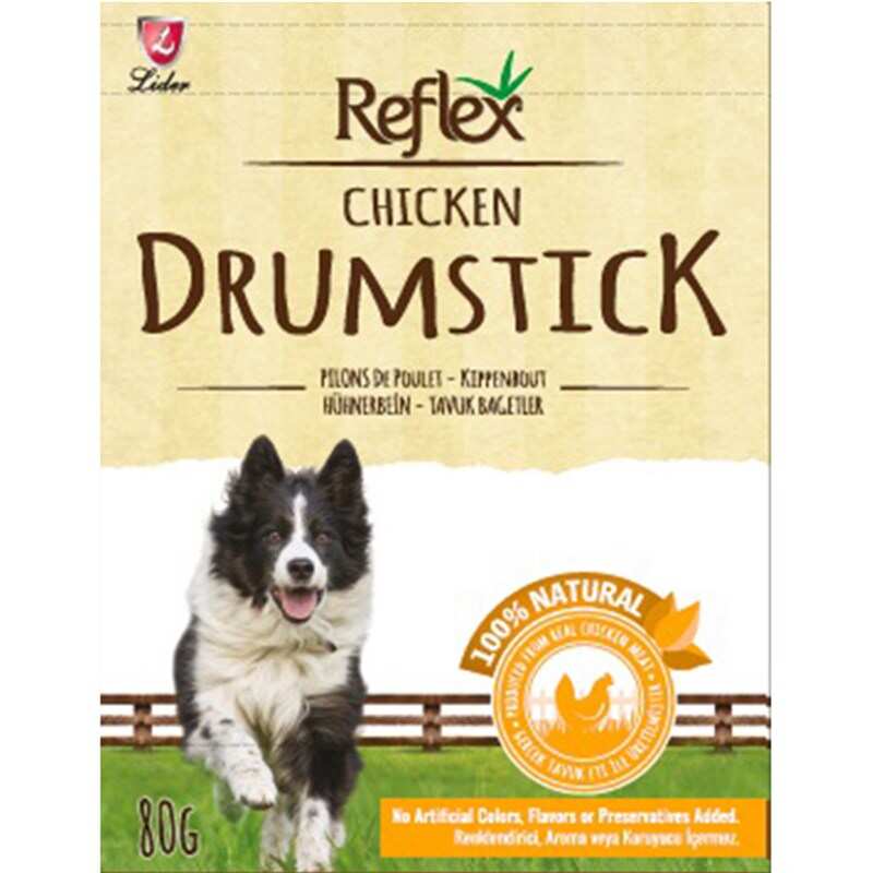 Reflex Drumstick Tavuklu Bağet Köpek Ödül Maması 80 Gr. - Thumbnail