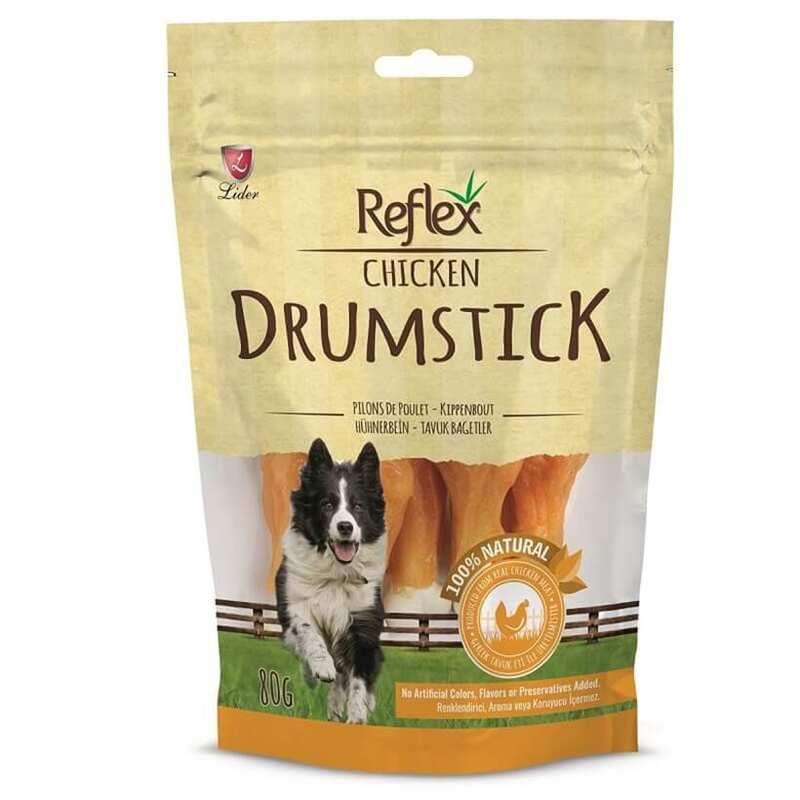 Reflex Drumstick Tavuklu Bağet Köpek Ödül Maması 80 Gr. - Thumbnail