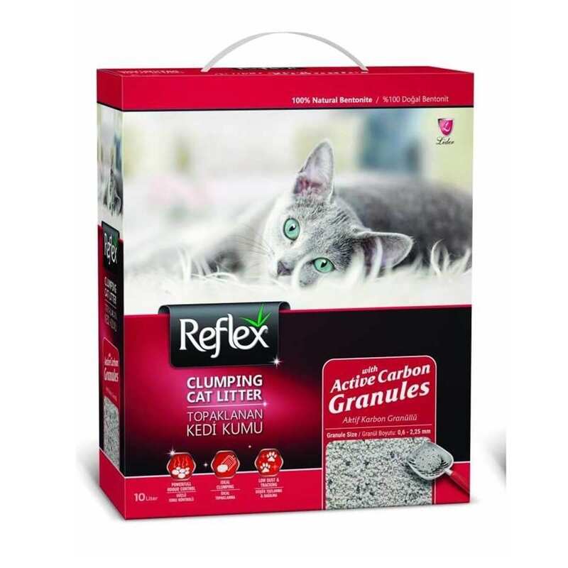 Reflex - Reflex Granül Aktif Karbonlu Topaklanan Kedi Kumu 10 Lt