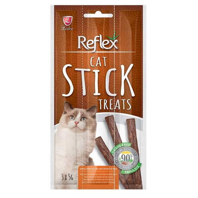 Reflex - REFLEX KEDİ ÖDÜL STICKS TAVUK&ÖRDEK 3*5 GR