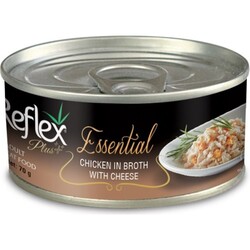 Reflex Plus - Reflex Plus Essential Tavuklu Peynirli Kedi Konservesi 70 Gr.