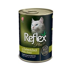 Reflex - Reflex Plus Hindi Ve Ördekli Kedi Konserve Jöle İçinde Et Parçacıklı 400 Gr.