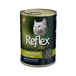 Reflex Plus Hindi Ve Ördekli Kedi Konserve Jöle İçinde Et Parçacıklı 400 Gr. - Thumbnail