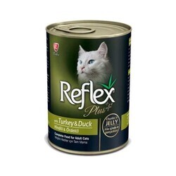 Reflex Plus Hindi Ve Ördekli Kedi Konserve Jöle İçinde Et Parçacıklı 400 Gr. - Thumbnail