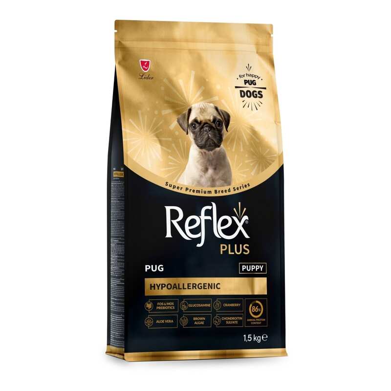 Reflex Plus - Reflex Plus Hipoalerjenik Pug Yavru Köpek Maması 1,5kg