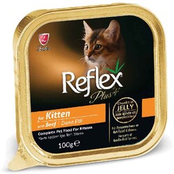 Reflex Plus - Reflex Plus Kitten Beef Kedi Konservesi 100 Gr.
