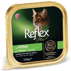 Reflex Plus - Reflex Plus Kitten Kedi Konservesi Tavuklu 100 Gr.