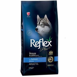 Reflex Plus - Reflex Plus Somonlu Büyük Ve Orta Irk Köpek Maması 15 Kg.