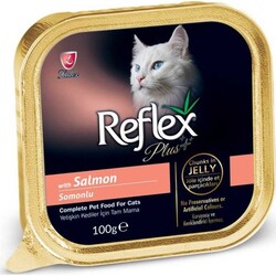 Reflex Plus - Reflex Plus Somonlu Jöleli Parça Etli Kedi Konservesi 100 Gr.