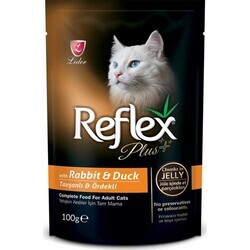 Reflex Plus - Reflex Plus Tavşan Ve Ördekli Pounch Kedi Konservesi 100 Gr. (1)