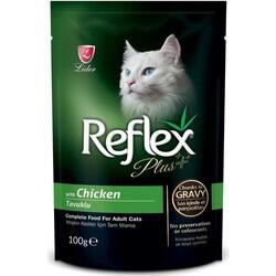Reflex Plus Tavuklu Gravy Soslu Pounch Kedi Konservesi 100 Gr. - 4