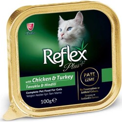 Reflex Plus - Reflex Plus Tavuklu Hindili Kedi Konservesi 100 Gr.