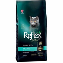 Reflex Plus Tavuklu Kısırlaştırılmış Kedi Maması 15 Kg. - Thumbnail