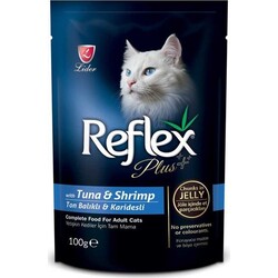 Reflex Plus Ton Balıklı Karidesli Pounch Kedi Konservesi 100 Gr. - Thumbnail