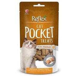 Reflex - Reflex Pocket Anti Hairball Tüy Yumağı Kontrol Kedi Ödülü 60 Gr (1)