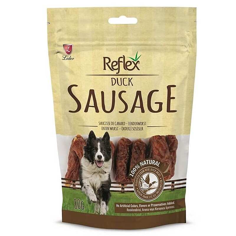 Reflex Sausage Ördekli Sosis Köpek Ödül Maması 80 Gr.