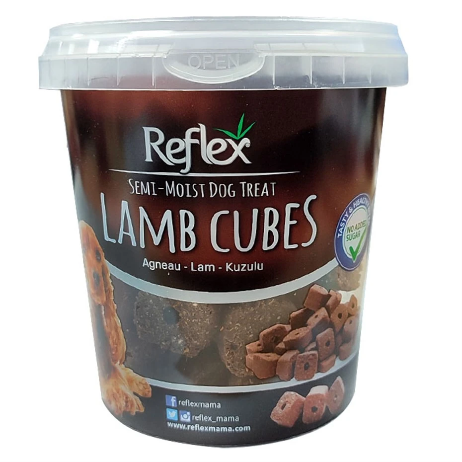 Reflex - Reflex Semi-Moist Kuzulu Küp Köpek Ödül Maması 500gr
