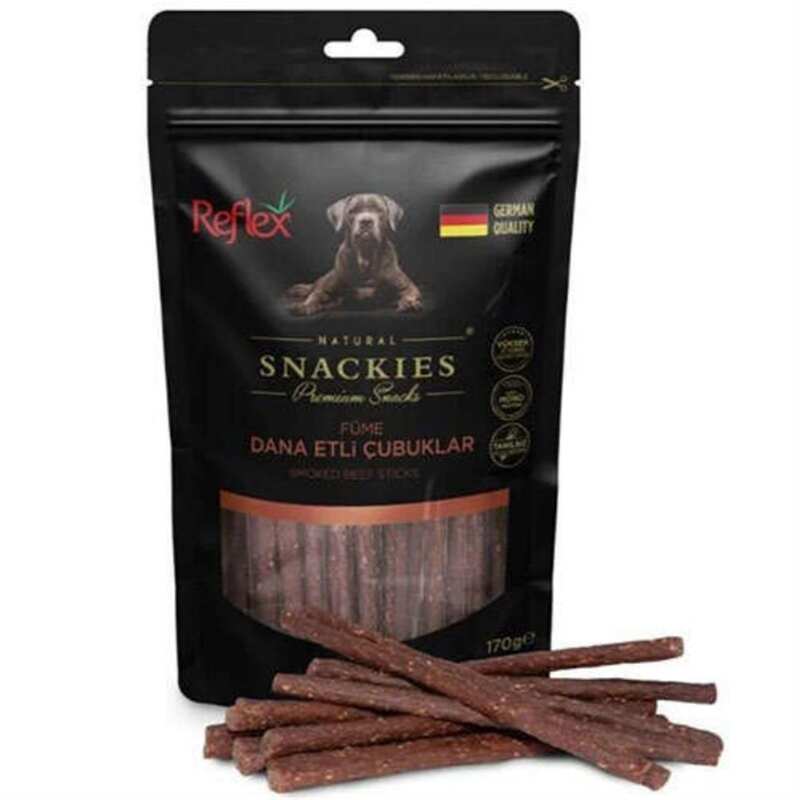 Reflex - Reflex Snackies Füme Dana Etli Çubuk Yetişkin Köpek Ödülü 170gr