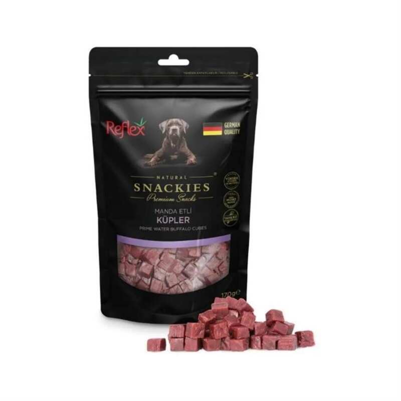 Reflex - Reflex Snackies Manda Etli Küpler Yetişkin Köpek Ödülü 170gr