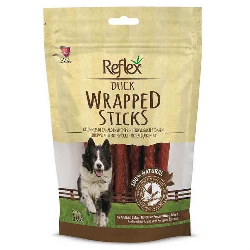 Reflex Wrapped Sticks Ördekli Köpek Ödül Çubukları 80 Gr. - Thumbnail