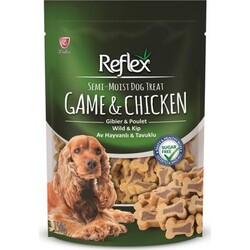 Reflex - Reflex Yarı Yumuşak Ödül Maması Av Hayvanlı & Tavuklu 150 Gr