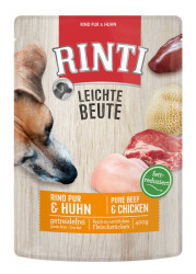 Rinti - Rıntı Leichte Beute Köpek Dana Tavuk Etli Tahılsız Yaş Mama 400 Gr. (1)